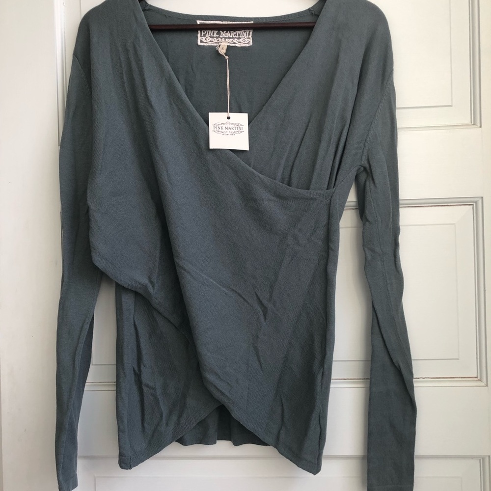 Pink Martini cross body sweater. NWT